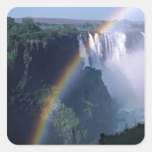 Africa, Zimbabwe. Victoria Falls Square Stickers