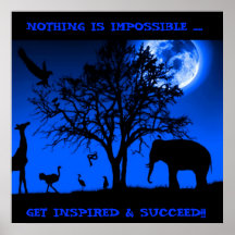 Africaans Midnight Print