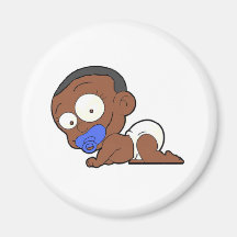 African Baby Boy Collection Fridge Magnet