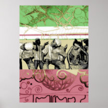 African dance print