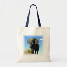 African Elephant Tote Bag