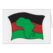 African Flag Greeting Card