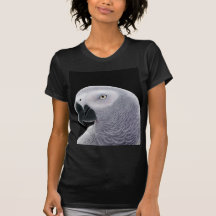 African Grey Ladies Petite T-Shirt