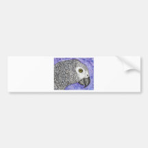 African Grey Parrot Bumper Sticker