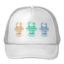 African mask hats