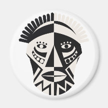 African Mask Magnets