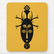 African Mask Mouse Pad