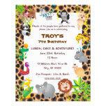 African Safari Kid's Birthday Party Invitation