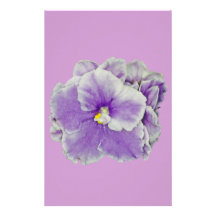 African Violet Purple Customized Stationery