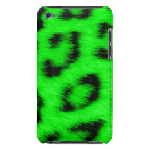 Africankoko Custom  Green Cheetah/ Leopard Skin iPod Case-Mate Case