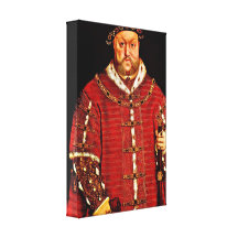 After Hans Holbein -3 - Portrait of Henry VIII Stretched Canvas Prints