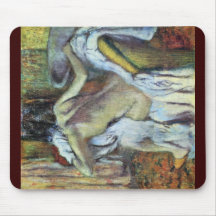 After The Bath To Dry Wife By Edgar Degas Mousepad