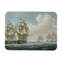 After the Battle of Trafalgar, October 21st, 1805, Rectangular Magnet