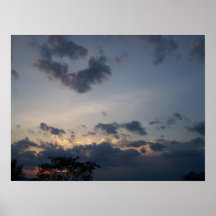 Afternoon Sky and Clouds Poster