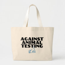 Against Animal Testing Canvas Bags