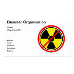 Against Atomic Power! Business Card Template