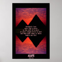 AGAPE Brotherly Love Poster