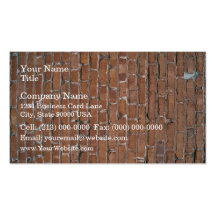 Aged and Damaged Light Brown Brick Wall Business Card