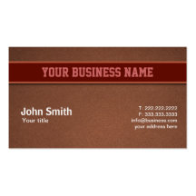 Aged Brown Paper Texture business card
