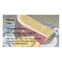 Aged Gouda Cheese Business Card Templates