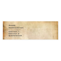 Aged Paper Business Card Template