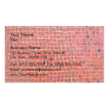 Aged Red Brick Wall With Variations Business Card Templates