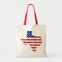 AGED US FLAG TEXAS BAG