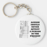 Ageism Should Never Affect A Person In The Present Keychain