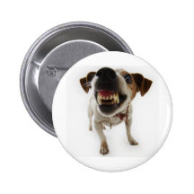 aggressive dog pinback buttons
