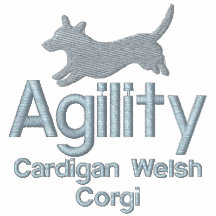 Agility Cardigan Welsh Corgi Embroidered T-Shirt Sweatshirt