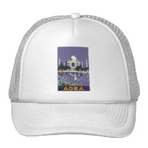 Agra Vintage Travel Poster Hat