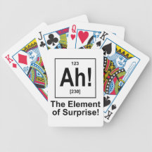 Ah! The Element of Surprise. Bicycle Poker Deck