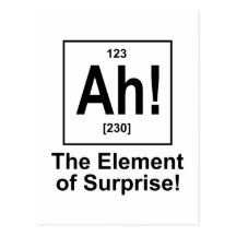 Ah! The Element of Surprise. Postcards
