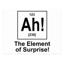 Ah! The Element of Surprise. Postcards