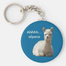 Ahhhh Alpaca Keychain