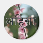 Ahimsa Cherry Blossom Fridge Magnets