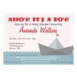Ahoy It's A Boy Baby Shower Invitation