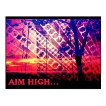 Aim High card postcards