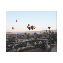 Air ballons stretched canvas prints