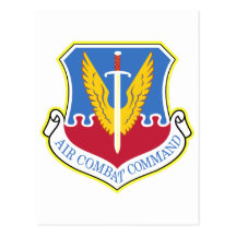 Air Combat Command Post Card