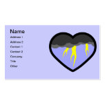 Air Elemental Heart Business Card Template