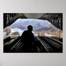 Air Force Door Gunner's View Poster