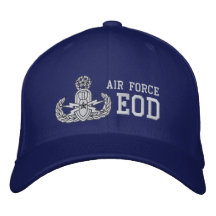 Air Force EOD Master Embroidered Baseball Caps