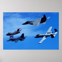 Air Force Timeline Flight Poster