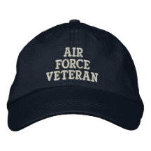Air Force Veteran Military Embroidered Baseball Caps