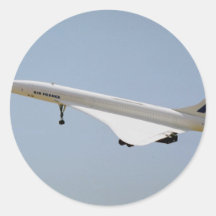 Air France Concorde, landing, Sacramento Airport, Sticker