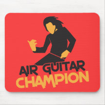 Air Guitar Champion design Mousepad