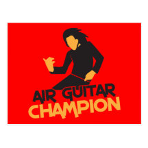 Air Guitar Champion design Post Card
