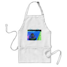 Air Hockey table and mallet with neon lighting Apron