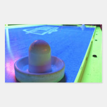 Air Hockey table and mallet with neon lighting Stickers